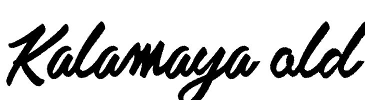 Kalamaya old  Frei Schriftart Herunterladen