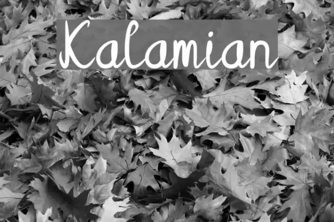 Kalamian Font examples