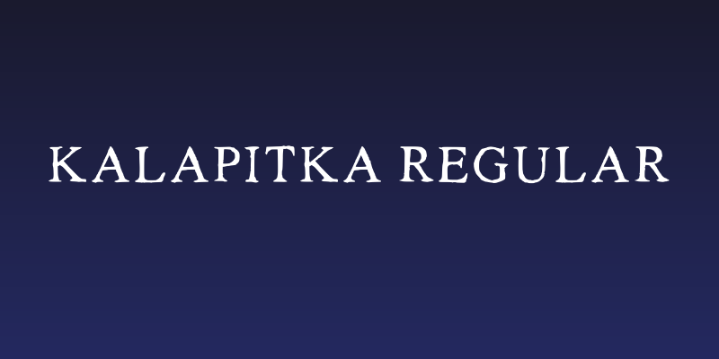 Kalapitka Regular Social Header