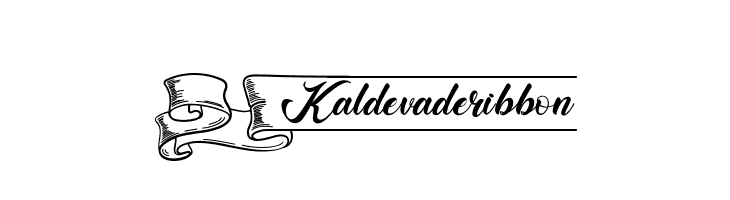 Kaldevaderibbon Schriftart