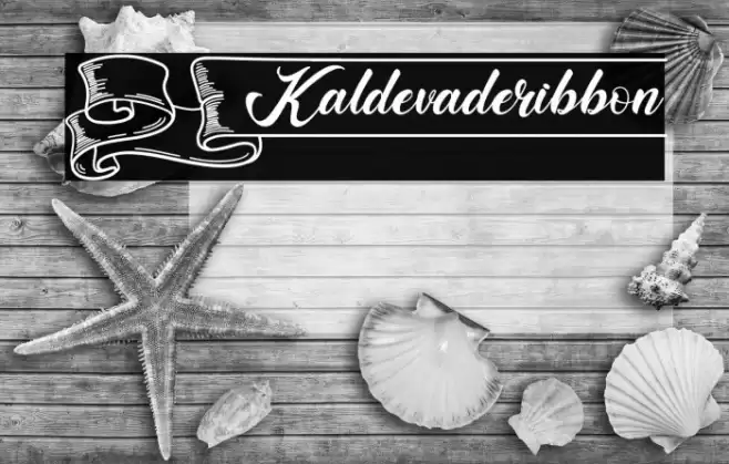 Kaldevaderibbon Font examples