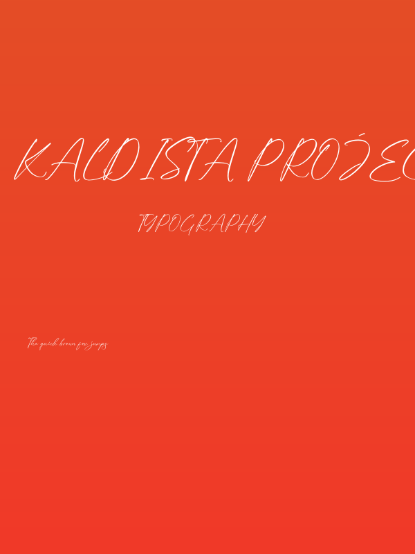 Kaldista Project Poster