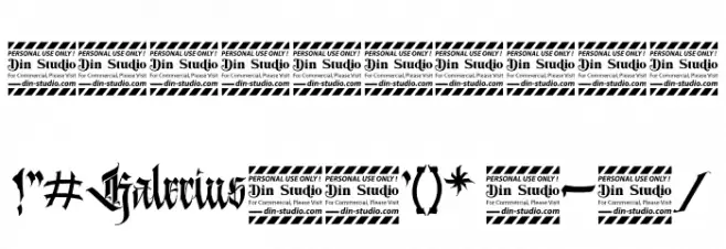 Kalecius personal use フォント その他の文字