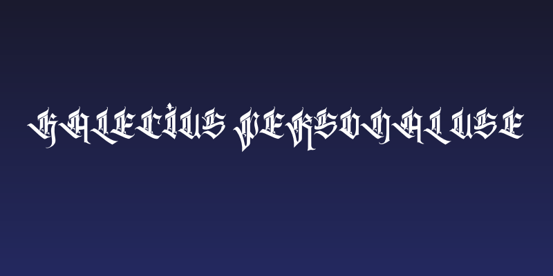 Kalecius personal use Social Header