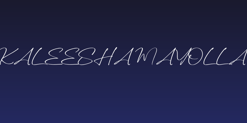 Kaleesha Mayolla Social Header