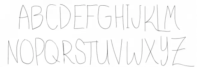 Kaleidescope Schriftart Groß