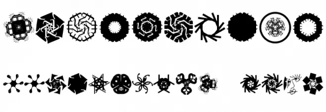 KaleidoBats Font OTHER CHARS