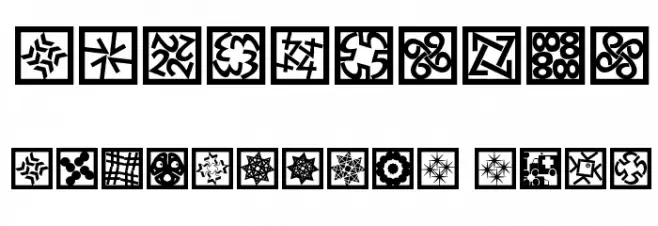 KaleidoQuattroInvers Font OTHER CHARS