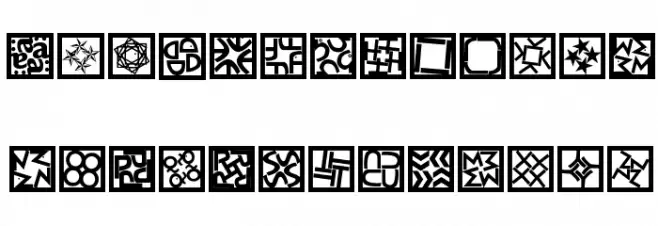 KaleidoQuattroInvers フォント 大文字