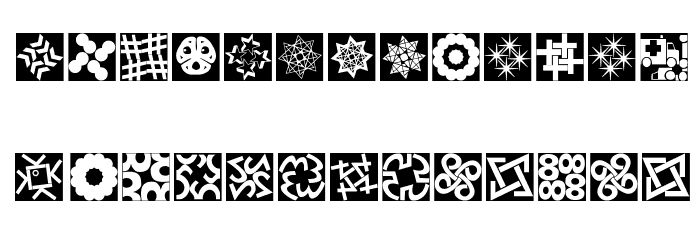 KaleidoQuattroInvers Font LOWERCASE