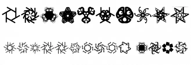 KaleidoTypesDrei Font OTHER CHARS