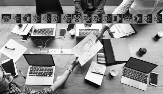 KaleidoTypesDrei Font examples