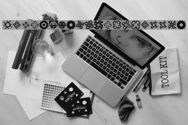 KaleidoTypesQuattro Font examples