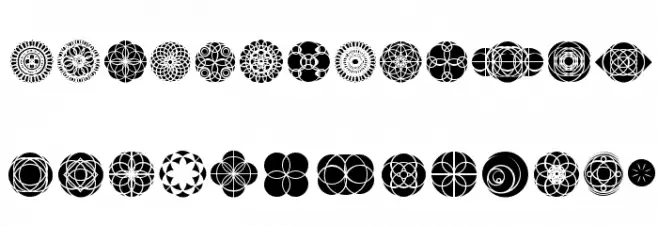 Kaleidoscopic Vision خط أحرف صغيرة