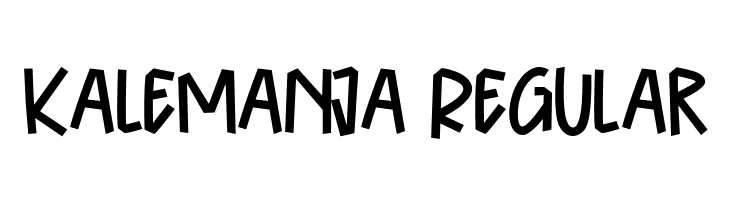 Kalemanja Regular  font caratteri gratis