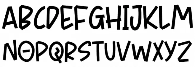 Kalemanja Regular Шрифта ВЕРХНИЙ
