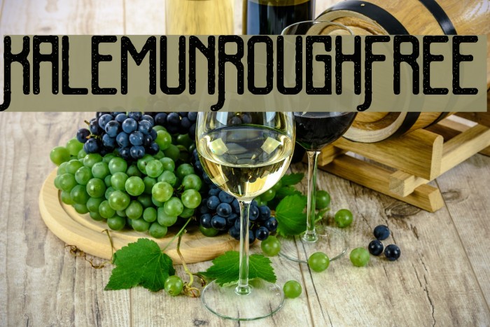 KalemunRoughFree Font examples