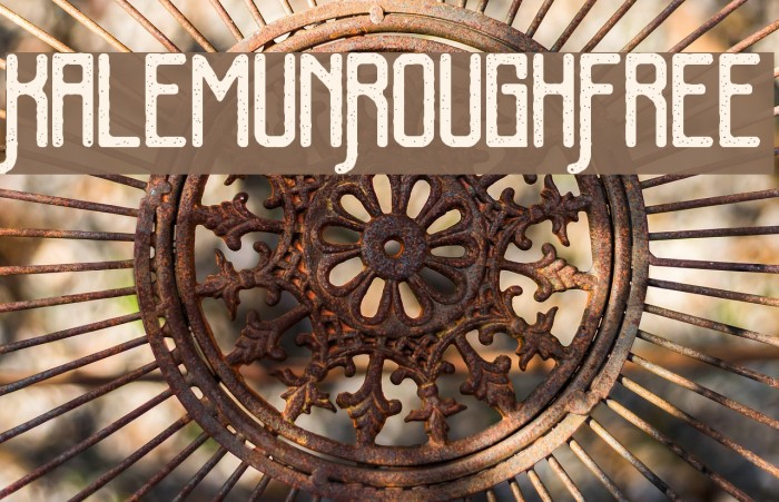 KalemunRoughFree Font examples