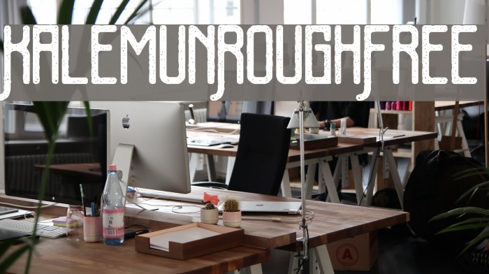 KalemunRoughFree Font examples