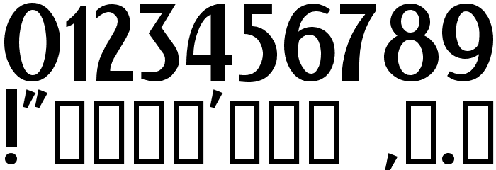 Kalenderblatt Grotesk Font OTHER CHARS