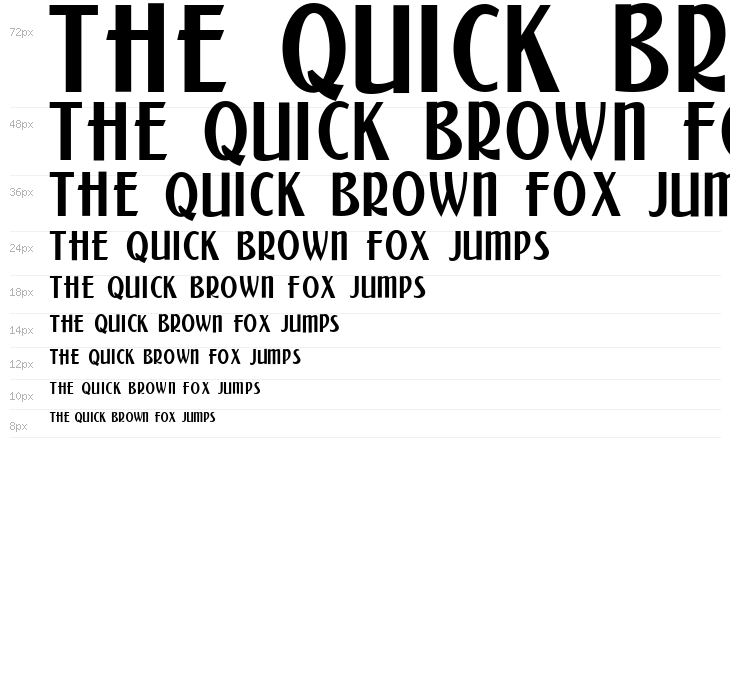 Kalenderblatt Grotesk Waterfall