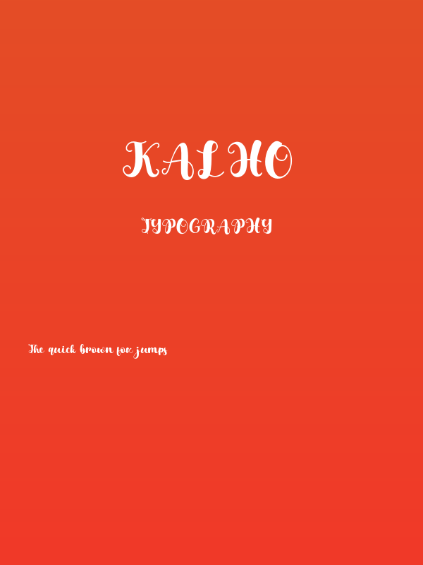 Kalho Poster