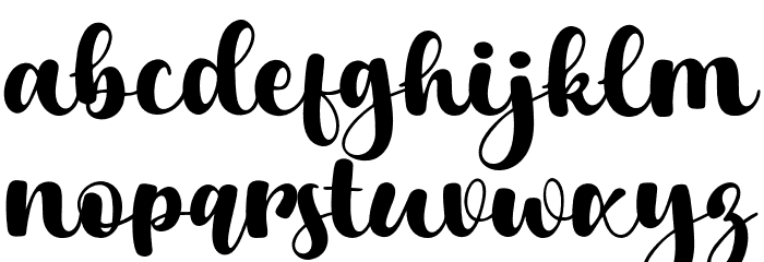 Kalho Schriftart Kleinbuchstaben