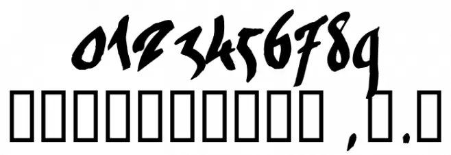 KaliGraff Font OTHER CHARS