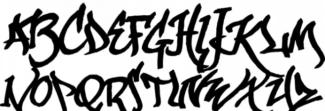 KaliGraff Шрифта ВЕРХНИЙ