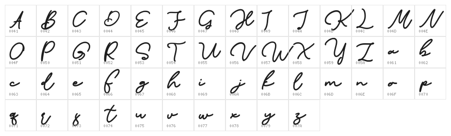 Kalia Free Normal Character Map