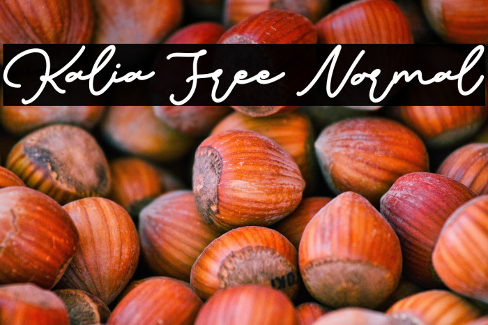 Kalia Free Normal Example 1