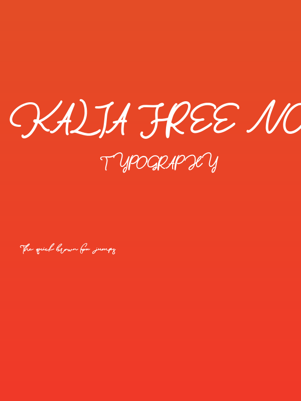 Kalia Free Normal Poster