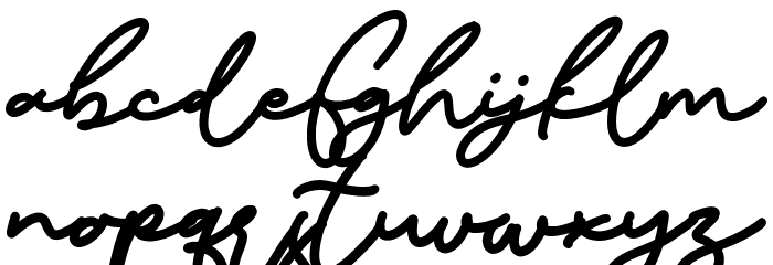 Kalia Free Normal Font LOWERCASE