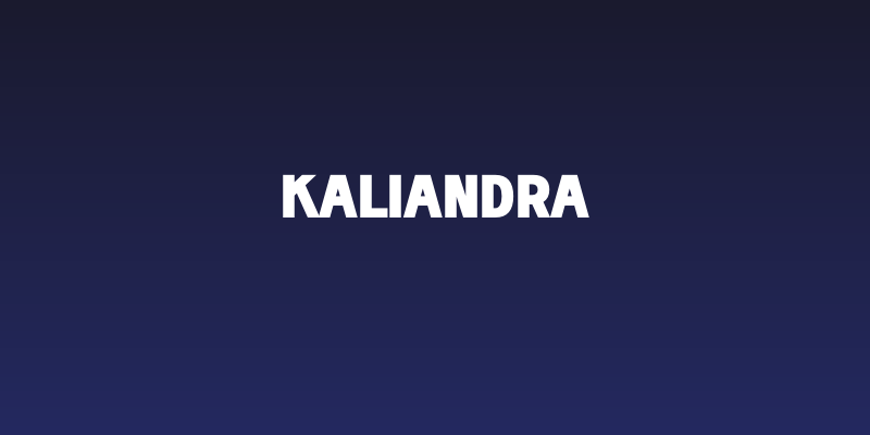 Kaliandra Social Header
