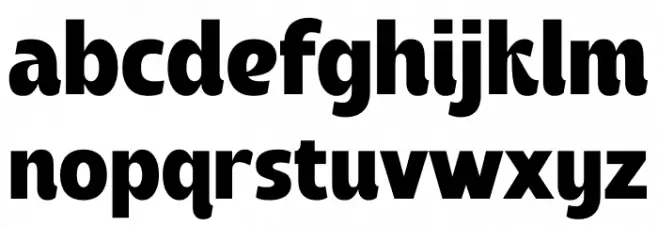 Kaliandra Font LOWERCASE