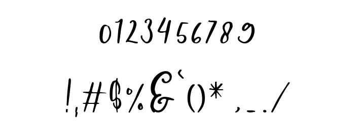 Kaliarta Font OTHER CHARS