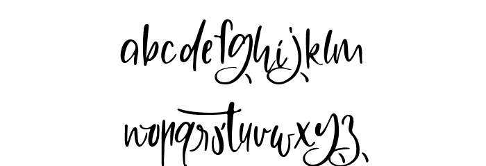 Kaliarta Font LOWERCASE