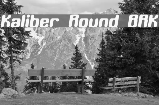 Kaliber Round BRK Font examples