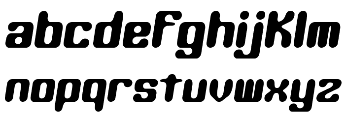 Kaliber Round BRK Font LOWERCASE