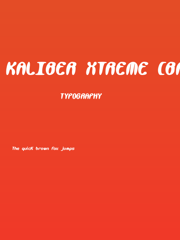 Kaliber Xtreme [BRK] Poster