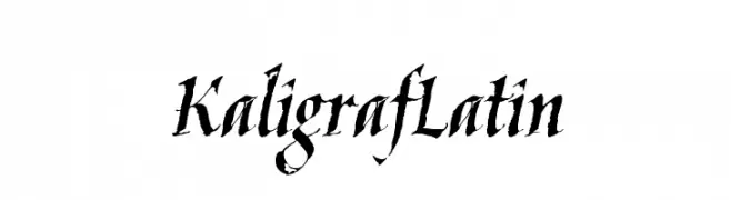 KaligrafLatin  font caratteri gratis