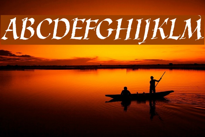 KaligrafLatin Font examples