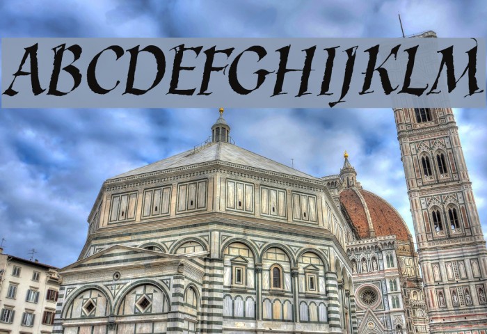 KaligrafLatin Font examples