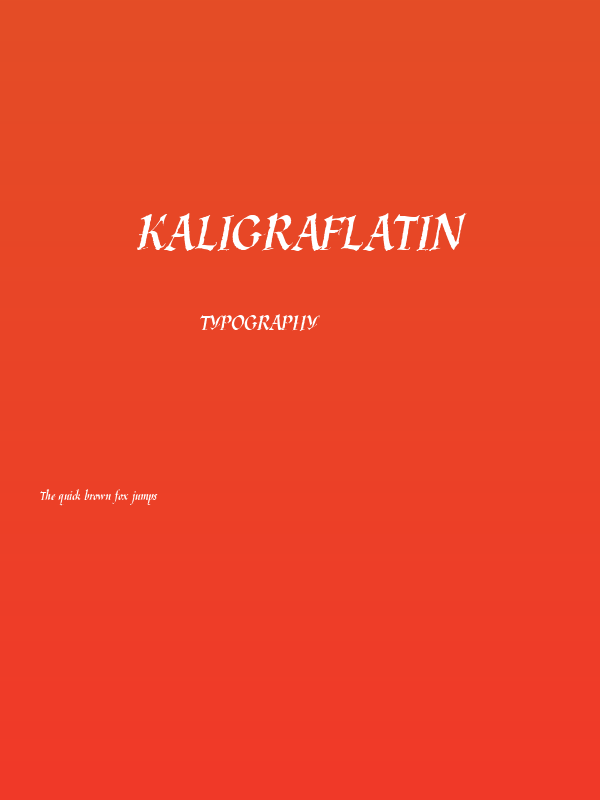 KaligrafLatin Poster