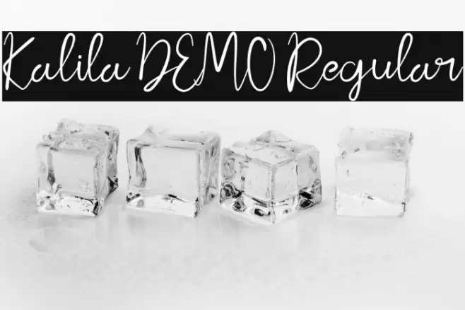 Kalila DEMO Regular Шрифта examples