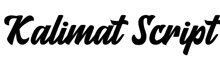 Kalimat Script  免费字体下载