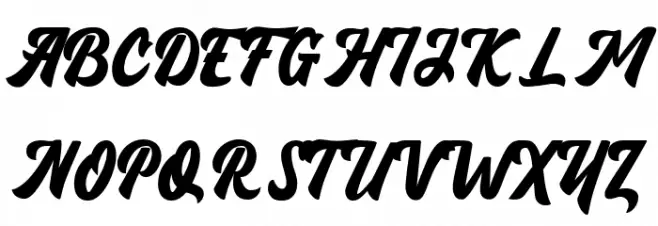 Kalimat Script Schriftart Groß