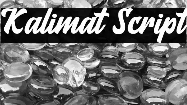 Kalimat Script Font examples