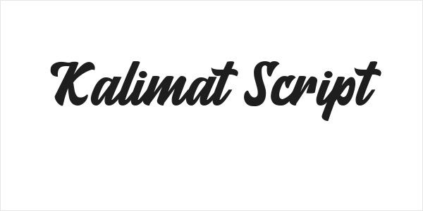Kalimat Script Logo