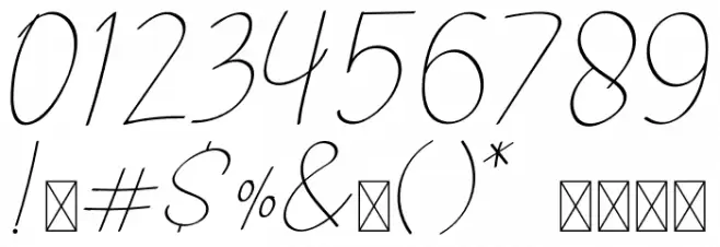 KalimeraCondensed Font OTHER CHARS